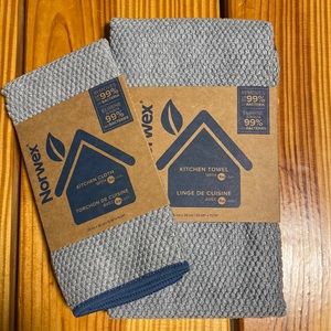 Grey kitchen towel and kitchen cloth